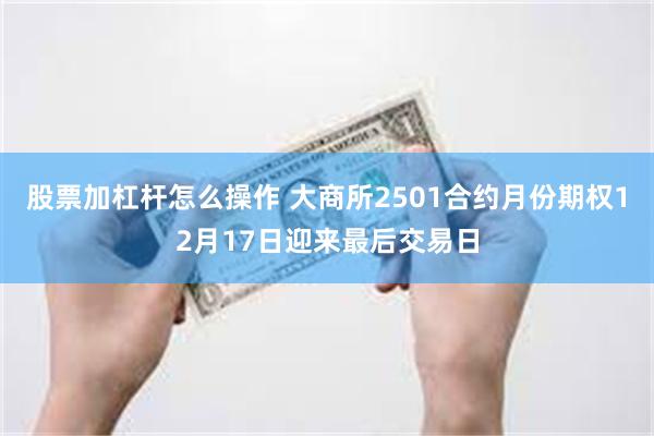 股票加杠杆怎么操作 大商所2501合约月份期权12月17日迎来最后交易日