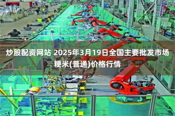 炒股配资网站 2025年3月19日全国主要批发市场粳米(普通)价格行情